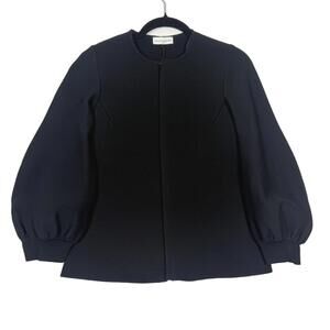 Scanlan Theodore Black Skirt Suit Cocoon Slv Jacket (XS) & Pencil Skirt (S) NWT!